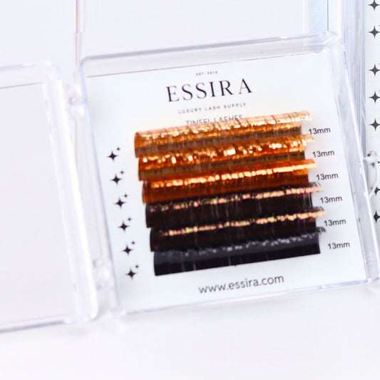 Tinsel Lashes – Metallic Lash Extensions