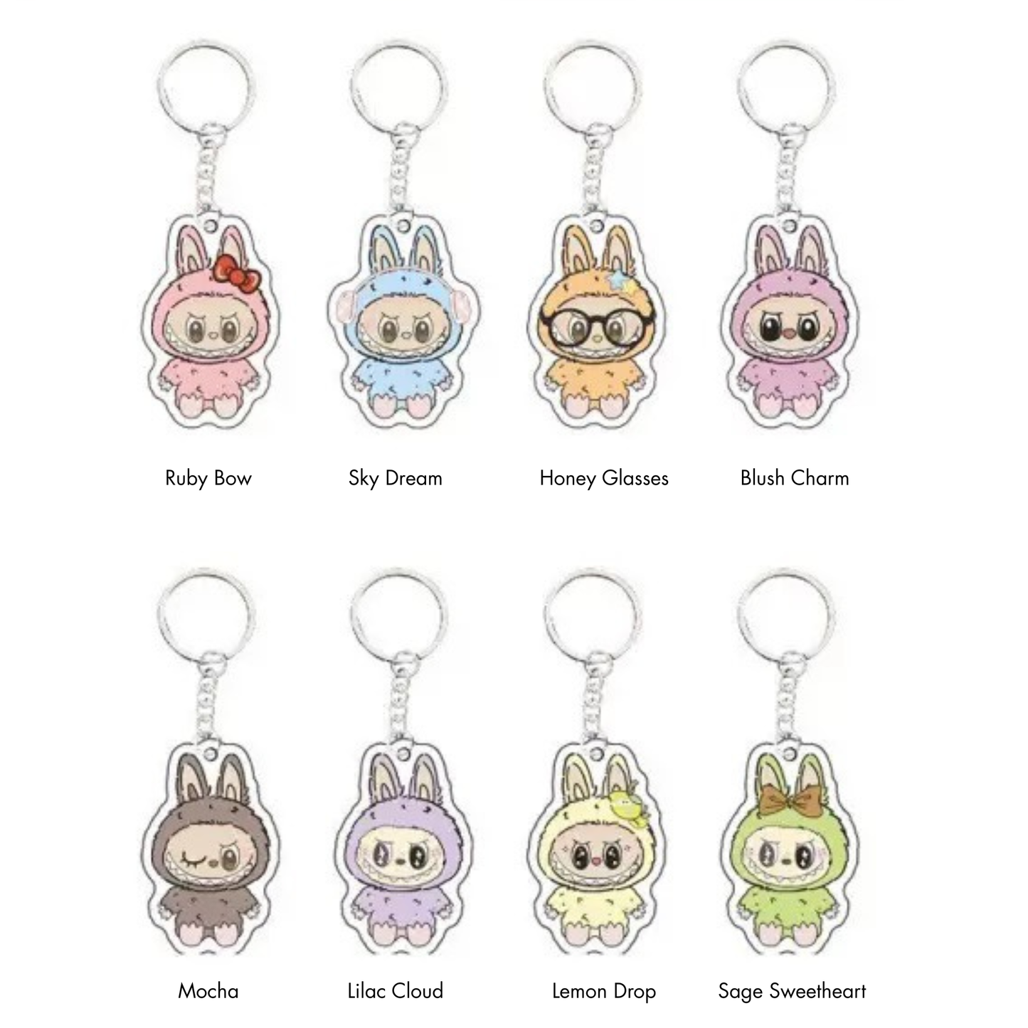 Mini Acrylic Keychain – Cartoon Character Charm