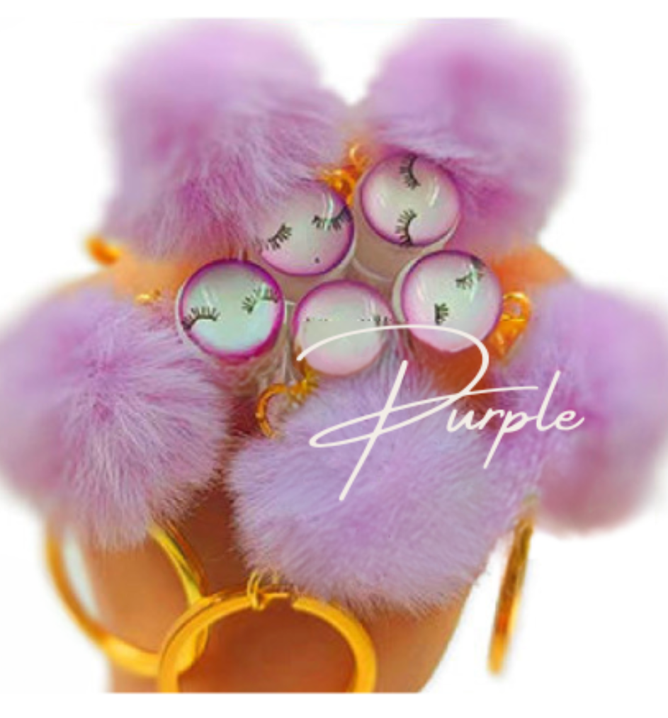 Fluffy Keychain Mascara Wand