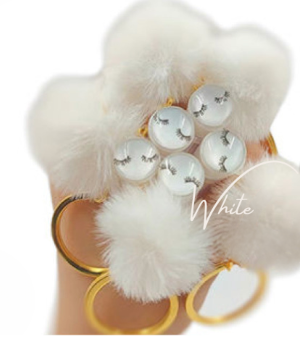 Fluffy Keychain Mascara Wand