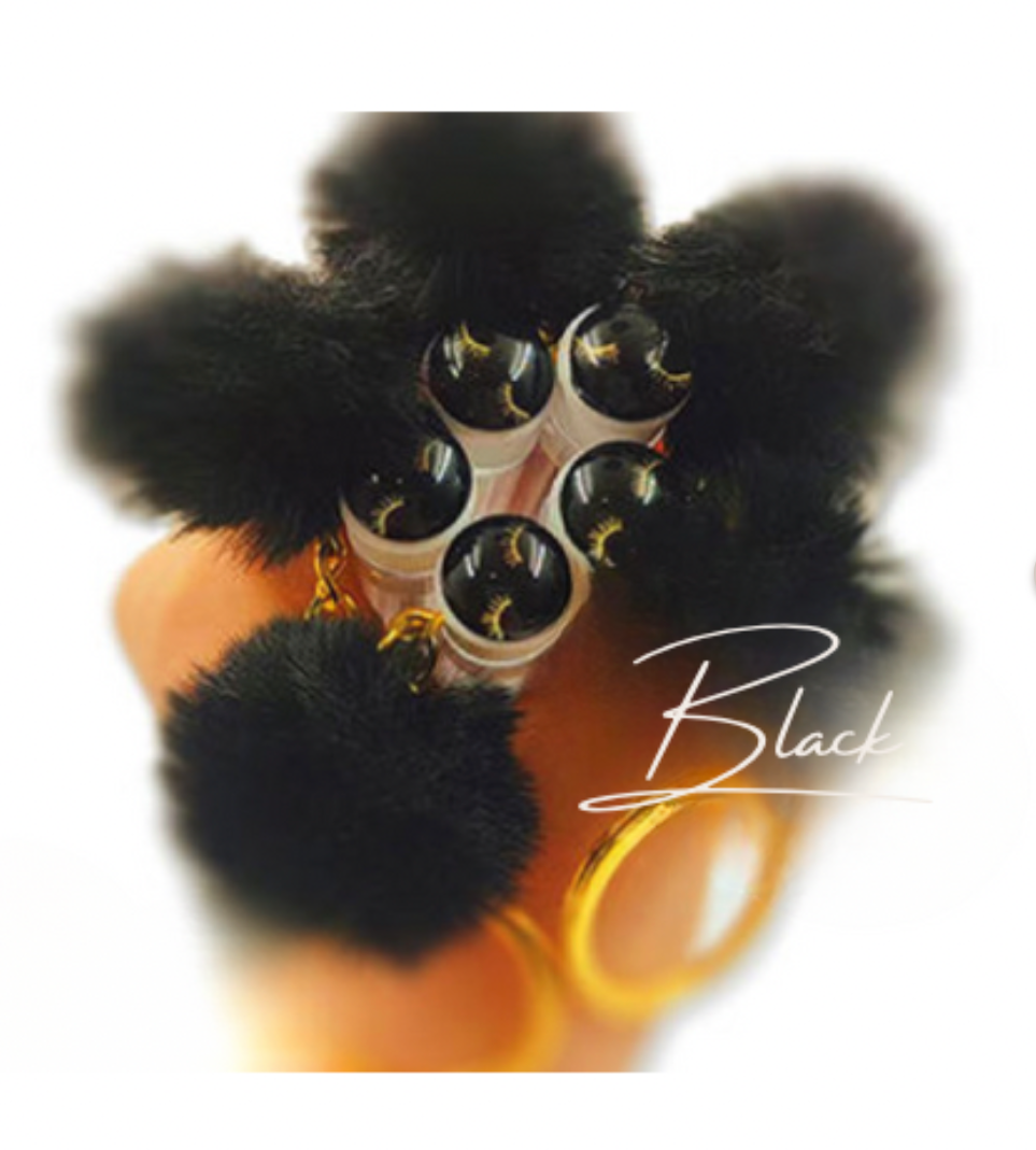 Fluffy Keychain Mascara Wand