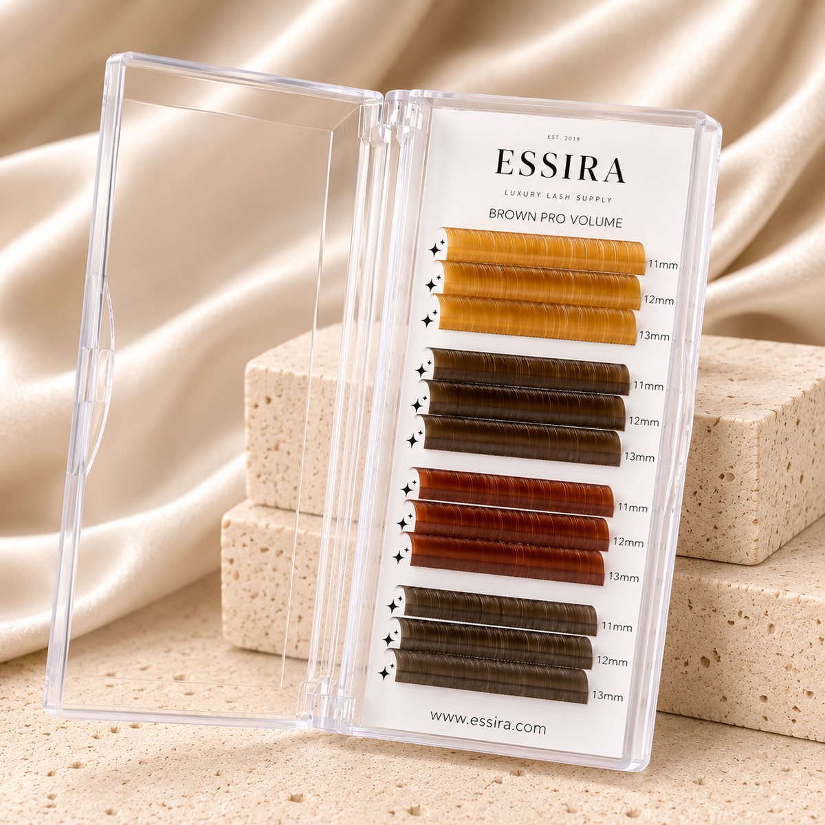 Essira Brown Pro Volume Lash Trays