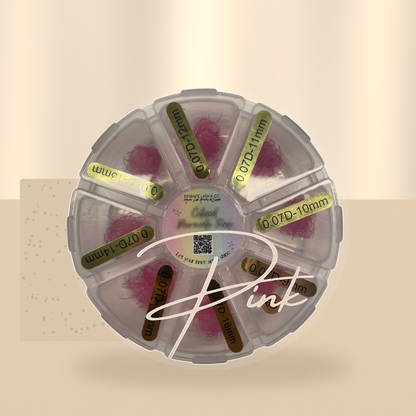 Pink Colored Premade Lash Fans