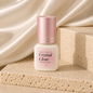 Essira Crystal Clear Adhesive on cream satin and travertine background