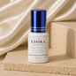 Essira Master Bond Pro adhesive on cream satin and travertine background